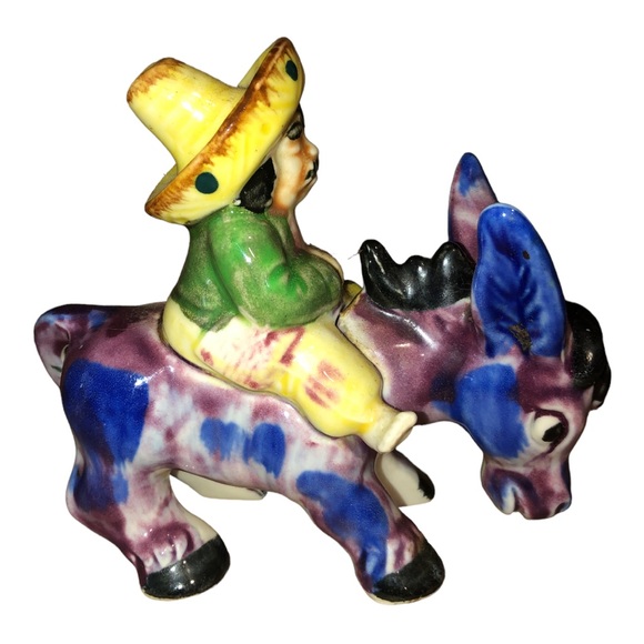 Vintage 1950’s Rider and Donkey Hand Painted Made in Japan - Picture 2 of 9